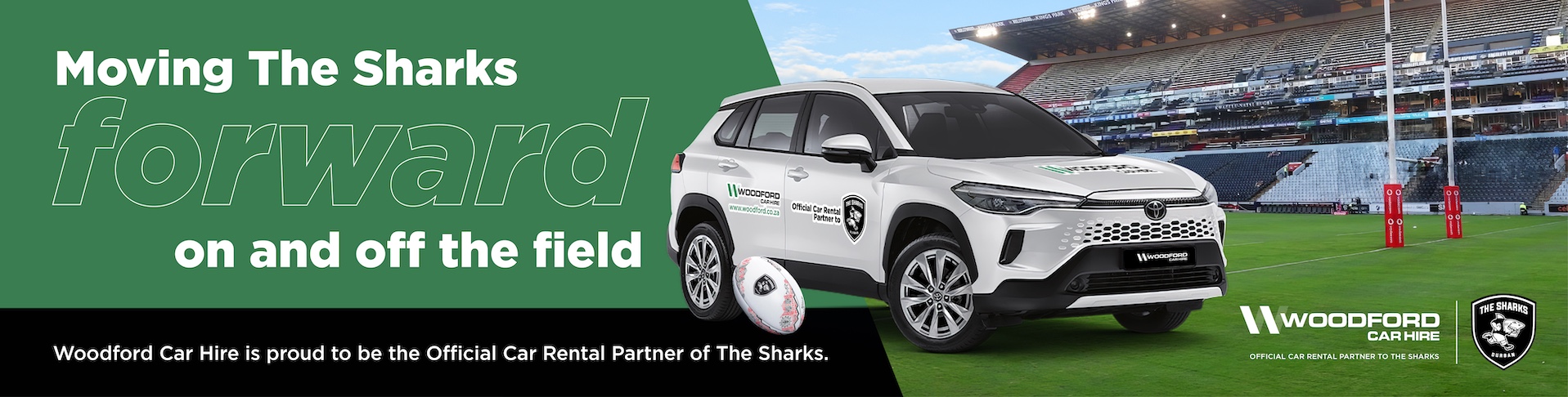 Woodford sponsors The Sharks